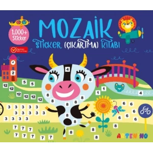 Mozaik Sticker Çıkartma Kitabı - Lacivert