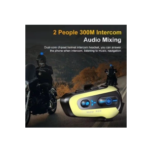 N3x Rgb Işıklı Intercom 3 Kişi Bağlantılı 1000maotosiklet Bluetooth Kulaklık Seti