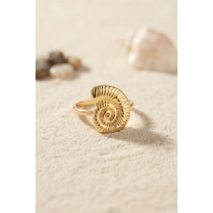 Nautilus Tasarım Gold Renk Kadın Yüzük