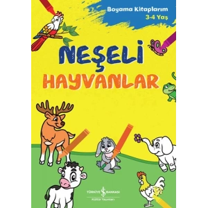 Neşeli Hayvanlar - Boyama Kitaplarım 3-4 Yaş