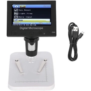 Nikula 1000X 2.0MP USB dijital elektronik mikroskop 8 LCD ekran VGA büyüteç Dm4s (  )