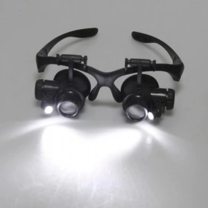 NikulaGözlük Modeli 10x 15x 20x 25x Lens,2led ışıklı,büyüteç (  )