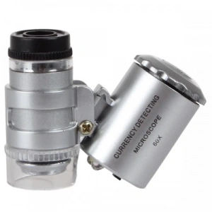 NikulaIphone5 Için Uyumlu Kapaklı Lens Mikroskop Taşınabilir Mini Cep Boyutu Led Mikroskop No.9882ip5ii (  )