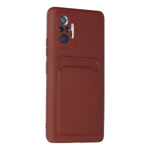 Note 10 Pro Kılıf Kelvin Kartvizitli  - Bordo