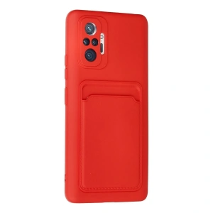 Note 10 Pro Kılıf Kelvin Kartvizitli  - Kırmızı