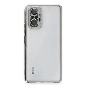 Note 10 Pro Kılıf  Lensli  - Gümüş