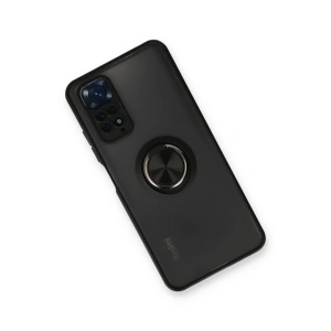 Note 11 Kılıf Montreal Yüzüklü  Kapak - Siyah