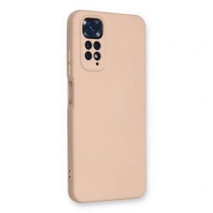 Note 11 Kılıf Nano İçi Kadife  - Pudra