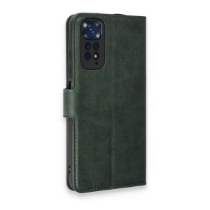 Note 11 Pro Kılıf Trend S Plus Kapaklı Kılıf - Yeşil
