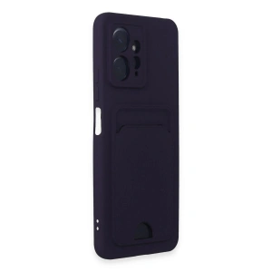 Note 12 4g Kılıf Kelvin Kartvizitli  - Derin Mor