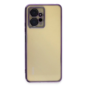 Note 12 4g Kılıf  Lensli  - Mor