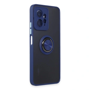 Note 12 4g Kılıf Montreal Yüzüklü  Kapak - Lacivert