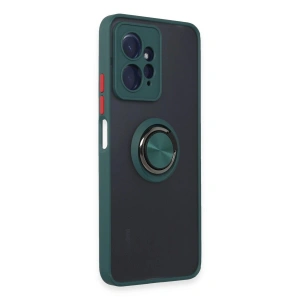 Note 12 4g Kılıf Montreal Yüzüklü  Kapak - Yeşil