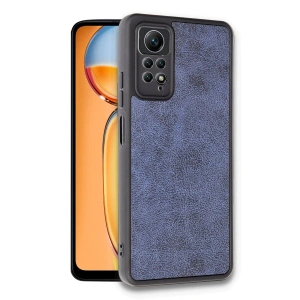 Note 12 Pro 4g Kılıf Aras Deri Kapak - Lacivert