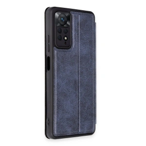 Note 12 Pro 4g Kılıf Flip Cover - Lacivert