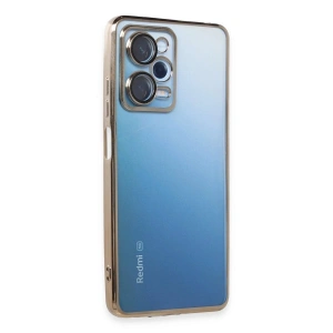 Note 12 Pro 5g Kılıf  Lensli  - Gold