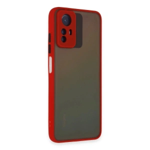 Note 12s Kılıf Montreal  Kapak - Kırmızı