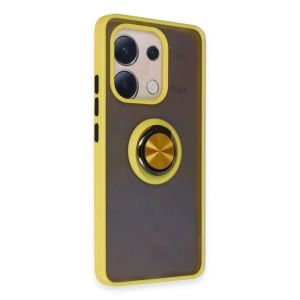 Note 13 4g Kılıf Montreal Yüzüklü  Kapak - Sarı