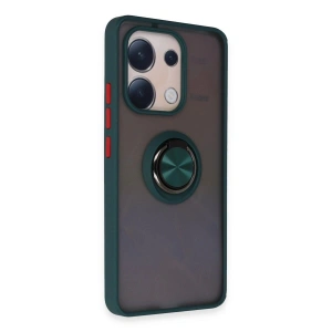 Note 13 4g Kılıf Montreal Yüzüklü  Kapak - Yeşil