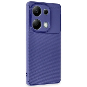 Note 13 Pro 4g Kılıf Auto Fus Karbon Kapak - Lacivert