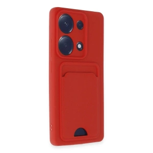 Note 13 Pro 4g Kılıf Kelvin Kartvizitli  - Kırmızı