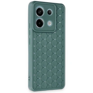 Note 13 Pro 5g Kılıf Petek  Kapak - Koyu Yeşil