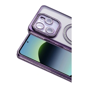 Note 14 4g Joke Simli Magneticsafe Kılıf - Derin Mor
