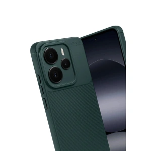 Note 14 5g Auto Fus Karbon Kapak - Koyu Yeşil