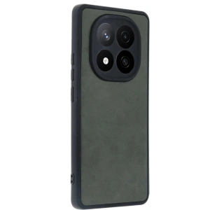 Note 14 Pro 4g Kılıf Aras Deri Kapak - Koyu Yeşil
