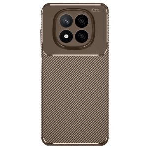 Note 14 Pro 4g Kılıf Auto Fus Karbon Kapak - Kahverengi
