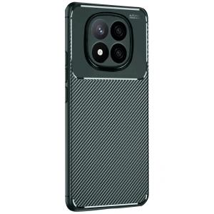 Note 14 Pro Plus Kılıf Auto Fus Karbon Kapak - Koyu Yeşil
