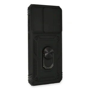 Note 8 Pro Kılıf Pars Lens Yüzüklü  - Siyah