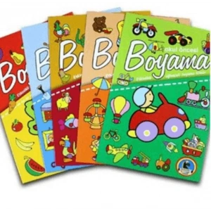 Okul Öncesi Boyama - Etkinlikli Eğlenceli Dev Boyama Kitabı (5 Kitap Takım)