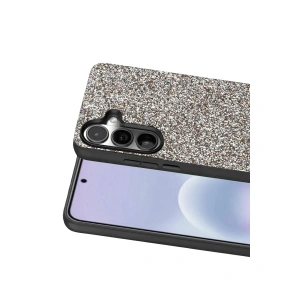 Onegif  Galaxy A57 5g Bright Simli Kapak - Gümüş