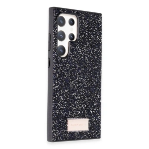 Onegif  Galaxy S23 Ultra Bright Simli Kapak - Siyah