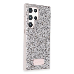 Onegif  Galaxy S24 Ultra Bright Simli Kapak - Gümüş