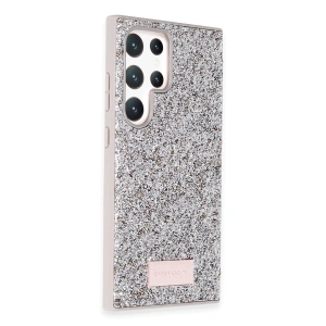 Onegif  Galaxy S24 Ultra Bright Simli Kapak - Gümüş