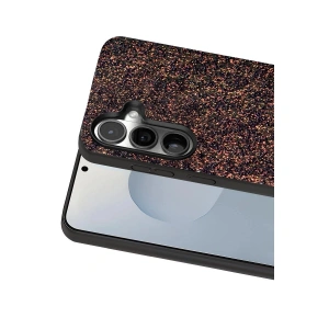 Onegif  Galaxy S25 Bright Simli Kapak - Derin Mor