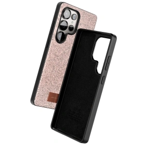 Onegif  Galaxy S25 Ultra Bright Simli Kapak - Pembe