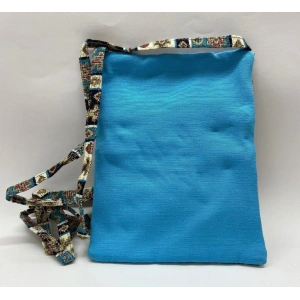 Otantik Desenli Fermuarlı Askılı Çanta Özel Dikim  - 1 ADET