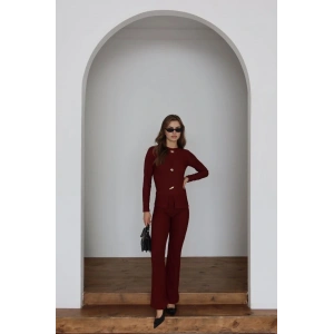 Ottoman alt üst takım bordo pt510442