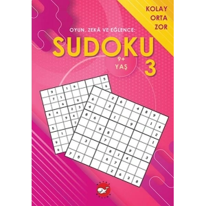 Oyun, Zeka ve Eğlence Sudoku 3 Kolay, Orta, Zor (9+ Yaş)