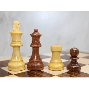 Özel Vernikli Mıknatıs Taşlı Ahşap Katlanabilir Kutulu Satranç Oyunu 17.5 Cm G221