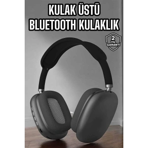P9 Plus Hifi Ses Kalitesi Ayarlanabilir Mikrofonlu Bluetooth Kulaklık Siyah