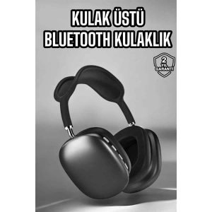 P9 Plus Kulaklık Siyah Bluetooth Bağlantılı Kulak Üstü Kablosuz