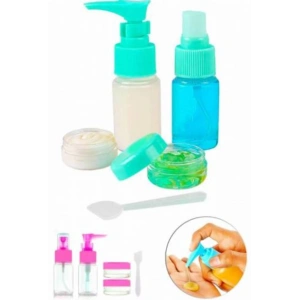 Parfüm Şişesi - Kozmetik Şişesi - 5li Seyahat Doldurulabilir Kozmetik Seti