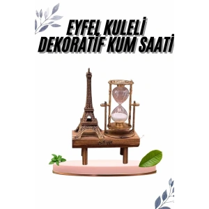 Paris Eyfel Kulesi Hediyelik Eyfel Retro Kum Saati Dekoratif Eşya