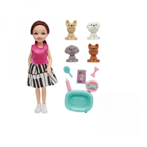 Pet Shop - Bebekli Köpek Bakım Seti - 7722-3 - Esmer - 1 ADET