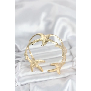 Pirinç Gold Renk Deniz Yıldızı Model Kadın Bileklik