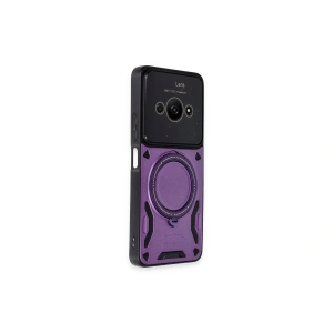 Po C61 Kılıf Joy Lens Standlı Kapak - Mor